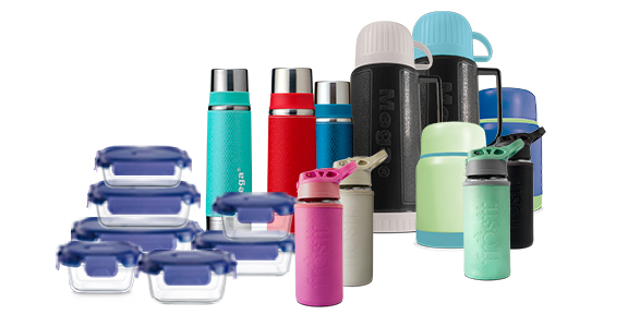 Termos Mega, Herméticos Luminarc y Botellas de vidrio Frostt